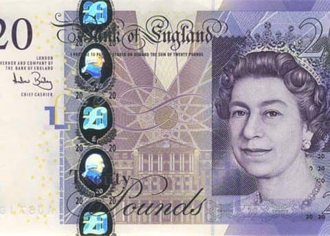 денежная единица Англии (фунт)
